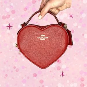 SOLD ❤️ RARE Coach Heart Purse - Red ❤️